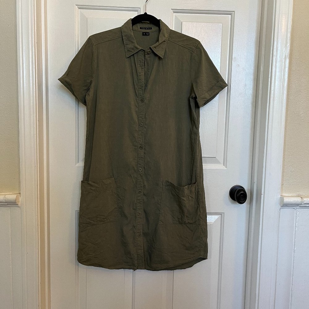 Army Green Theory Dress, Size 8